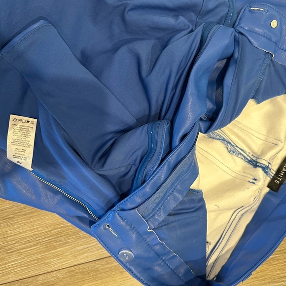 Dynamite Blue Leather Pants - Picture 7 of 7